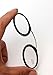 SOOLALA 2 Pairs of Women Men Go Everywhere SOS Pince Nez Style Nose Resting Pinching Portable Wallet Reading Glasses, +1.0x