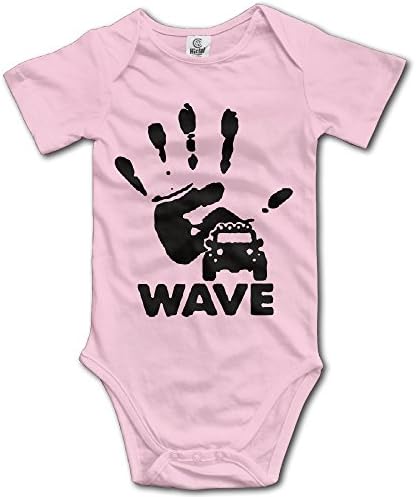 DEMOO Baby's Jeep Wave Handprint Grill Wrangler Club Bodysuit/Climbing Clothes
