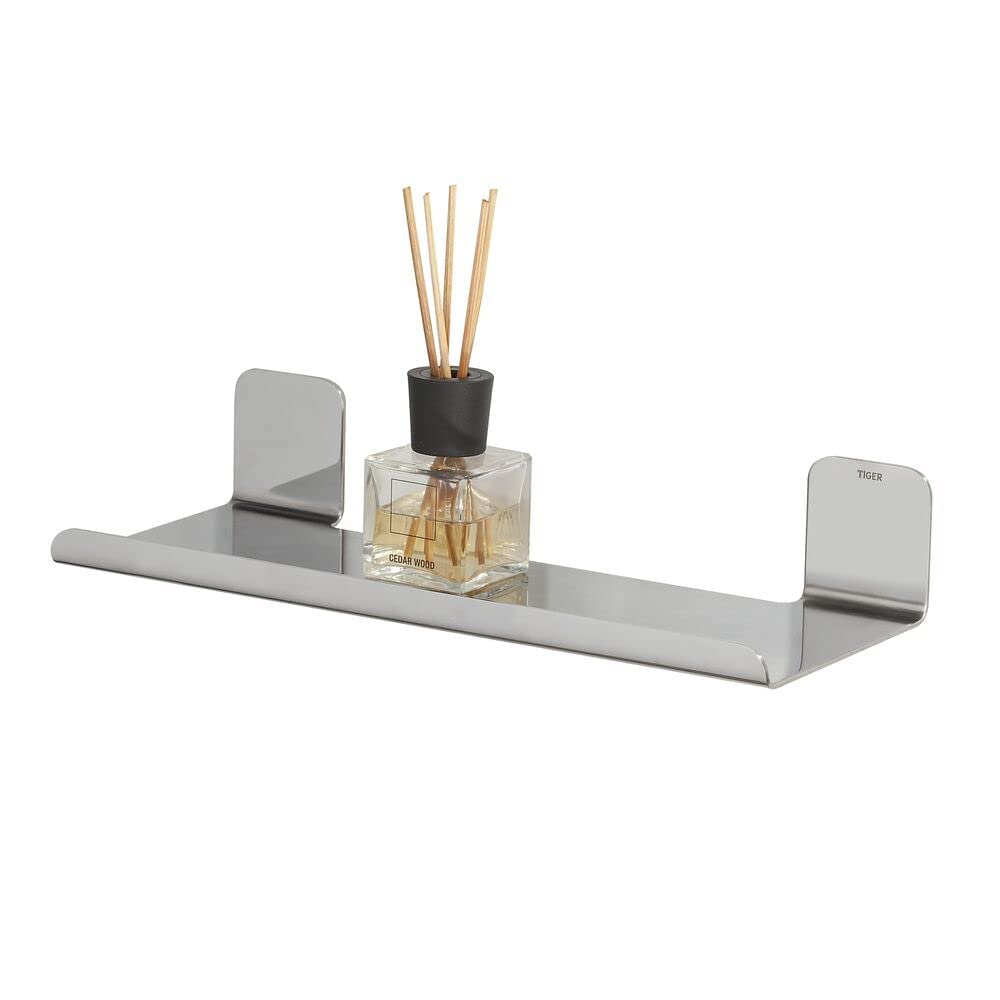 Tiger Colar Bathroom shelf 30 cm Polished stainless steel