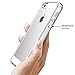 iPhone SE Case, Splaks [Crystal Shell] Extra Shock-Absorb Clear Back Panel, Extreme Lightweight Transparent Soft Flexible Silicone Rubber Anti-Scratch Protective Case for iPhone SE/5/5S