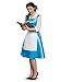 Belle Costume, Official Disney Beauty and the Beast Costume Outfit with Bow, Adult Size Medium (8-10)