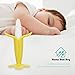 Home Best Buy Baby Toothbrush Banana Teether Teething Toys Chewable Silicone Teethers with Standing Base BPA-Free FDA Approved