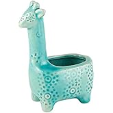 Creative Brands 47th & Main Lake Blue Planter/Pot, Small, Giraffe