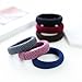 Khalee Hair Elastics Tie Stretch Ponytail Band Thick Hairs Elastics, 6 PCS