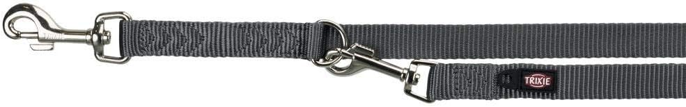 Trixie Premium adjustable leash, Graphite, S/M (Pack of 1)
