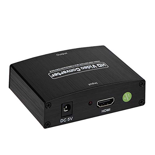 HDMI to Component YPbPr 5RCA RGB + R/L Converter V1.4 with R/L Audio Output Support for MacBook TV Blu-Ray DVD PS4 DVD, PSP, Xbox 360,Amazon Fire TV