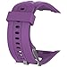 QGHXO Band for Garmin Forerunner 10/15, Soft Silicone Replacement Watch Band Strap for Garmin Forerunner 10/15 GPS Watch (Purple, S-Display Size: 0.81