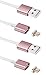 Digital Ant Gen2 Super Magnetic Micro USB Charging and Data Transfer Cable for Android Phone and Tablets (3.3-Rose Gold Twin Pack)