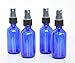 My Oil Gear – Blue 4oz Glass Bottle with Pump for Essential Oils, Perfumes, Creams, Lotions, and More (4-Pack)