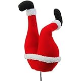 Plush Santa Claus Butt Pick Accent Christmas Tree Ornament Decor, 14 Inch x 4.5 inch x 7.5 inch on Bendable STick by Raz
