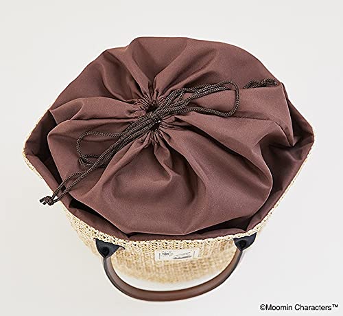 MOOMIN たっぷり入る! 巾着つきBIGかごバッグ BOOK NATURAL ver.：6/29発売【ムック本付録】ムーミン 巾着つきBIGかごバッグ（NATURAL ver.）巾着カバー付き
