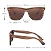 WISH CLUB Polarized Lenses Wood Sunglasses for Women and Men with Box UV 400 Protection (Brown)