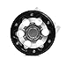 INJORA RC Rims 4pcs 2.2inch Beadlock Wheels Hub for 1/10 RC Car Axial SCX10 RR10 AX10 Wraith 90056 90045 YETI 90026 90025 (Black)
