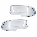 E-Autogrilles Triple Chrome Plated ABS Mirror Cover with Puddle Light Cutout for 10-16 Ford Taurus (65-0318)