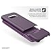 Galaxy S8 Plus Case Purple - Encased Rebel Series Impact Armor (Samsung S8+) Deep Purple