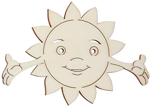 Hofmeister Holzwaren wooden cutouts (Sun with face and hands)