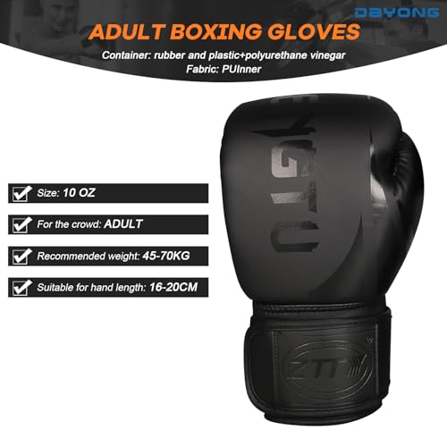 DAYONG Boxing Gloves for Men Women, Kickboxing MMA Punching Gloves, 10oz/12oz/14oz/16oz Boxing Training Gloves for Sparring, Punch Bag, Martial Arts, Fighting, Muay Thai.