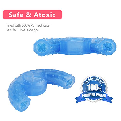 ZNOKA Pet Products Arctic Freeze Fetch Food Cooling Teether Chew Toy (Ring)