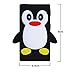 iPod Nano 7 Case, iPod Nano 8 Case, FiveBox 3D Penguin Soft Silicone Rubber Skin Shell Case Cover for Apple iPod Nano 7th 8th Generation 7G 16GB(Black)