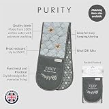 Cooksmart 5-Piece Apron Oven Glove Tea Towel Set Purity Kitchen Accessories view 3