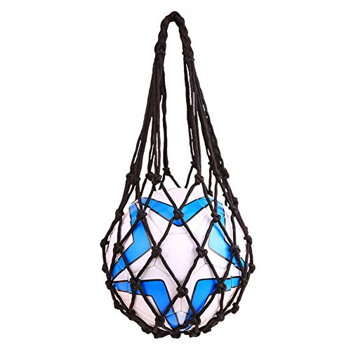2psc Football Accessories Basketball net Bag, Carrying Basketball Volleyball mesh Equipment Bag, Volleyball Basketball Football Storage Tennis Bag (Black, m) - Thumbnail 5