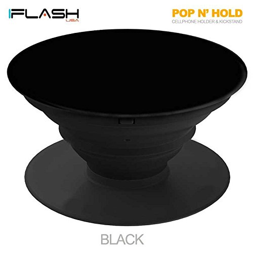FlashSpree Pop N Hold Mobile Holder & Kickstand (Black)