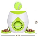 Pet Interactive Toys Dogs Puzzle Food Dispenser Tennis Ball Throwing Fetch Machine FDA Cat Reward Toy Game Animal Training Tool Pets Slow Feeder Bowl