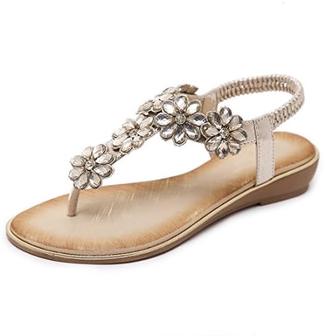 Girls' Crisscross Strappy Rhinestone Crystal Flower Platform Mid Kitten Heel Sandal