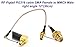 2 RF RG316 Pigtail SMA Female Antenna Connector to MMCX Male Coaxial Cable Adapter Right angle 12