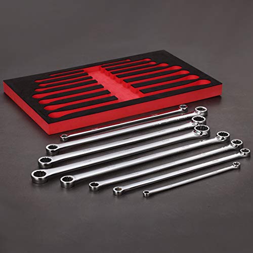 BULLTOOLS Extra Long Double Box End Wrench Set Chrome Vanadium Steel