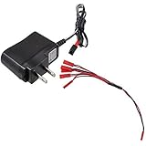 CRW Syma X1 UFO Spacecraft Bumblebee UDI U818A U817A Wltoys V929 V949 V959 V212 V222 Battery Wall Charger with 1 to 5 Charging Cable JST Plug