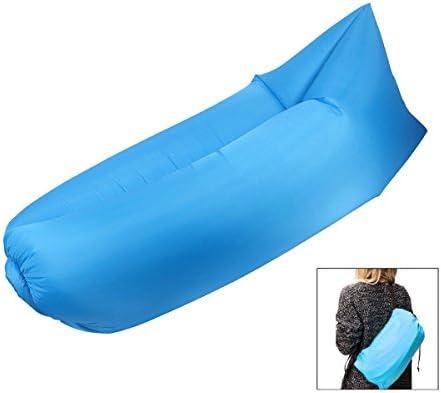 Fast Inflatable Air Sleeping Bag Hangout Lounger Air Camping Sofa Portable Beach Nylon Fabric Sleep Bed