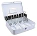 Kolibri Cash Box with Coin Tray and Lock (White)
