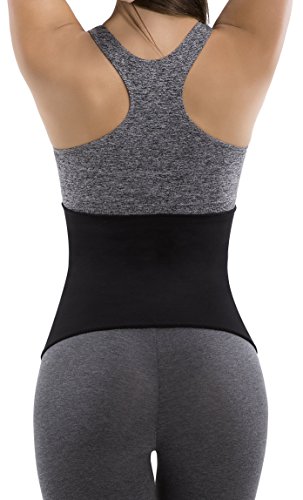 Hot Shapers Thermal Hot Belt for Women – Slimming Workout Enhancer Activewear (Black, Small) - Thumbnail 2
