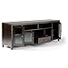 Simpli Home 3AXCCOS72 Cosmopolitan Solid Wood 72 inch Wide Contemporary TV Media Stand in Coffee Brown  For TVs up to 80 inches