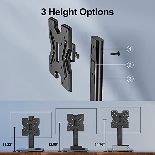 PERLESMITH Swivel Universal TV Stand/Base, Table Top TV Stand for 1950