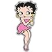 Betty Boop Pink Dress Vynil Car Sticker Decal - Select Size