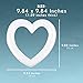 Juvale White Foam Heart Wreath Forms for Crafts, DIY Hearts for Wedding, Valentine's Decorations (10 in, 4 Pack)