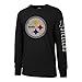 OTS NFL Pittsburgh Steelers Men's Slub Long Sleeve Team Name Tee, Distressed Sinclair, X-Large