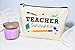 Moonwake Designs Teacher Survival Kit, Teacher Appreciation Gift, Teacher Makeup Bag, Teacher Pencil Pouch, Best Teacher Gift, Teacher Gifts For Women, Preschool, Elementary, High School