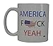 Rogue River Tactical Best Coffee Mug USA Flag American Patriot Novelty Cup Great Gift Idea For Men Dad Father Husband Military Veteran Conservative (America Yeah)