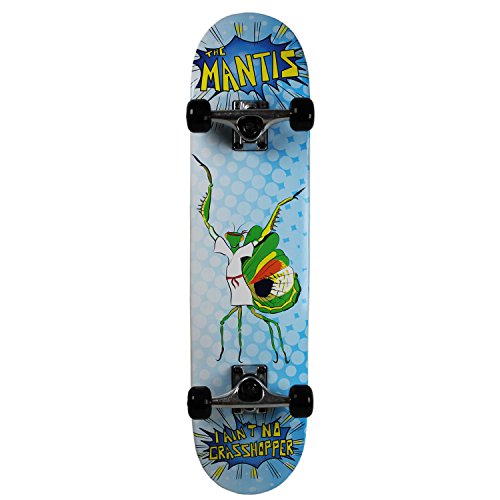 KROWN Skateboard SUPER BUG SERIES Youth THE MANTIS Blue 7.25
