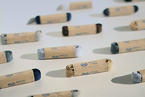 Mercury + Maia UltraVibe Flat Athletic Shoe Laces for Sneakers - USA Made - 2 Pair Flat Shoe Laces for Sneakers, Boot Laces