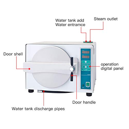 APHRODITE Micro Surgical Vacuum Steam Sterilizer Autoclave 18L Capacity