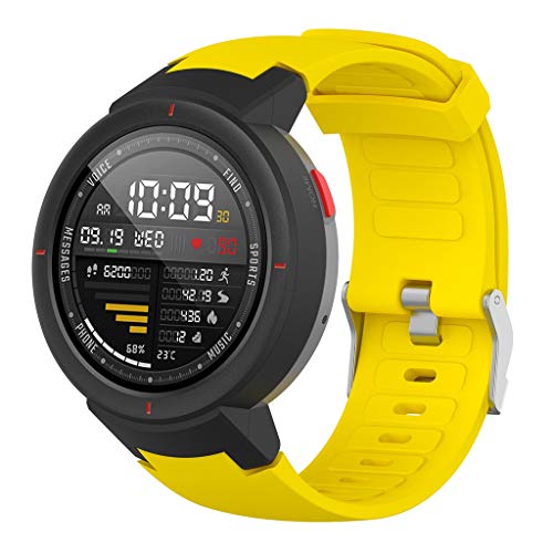 Amazon.com: Cywulin Silicone Sports Band for Amazfit Verge ...