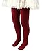 CHUNG Toddler Little Girls Cotton Footed Tights Wave Knit Soft Stretchy Multi Color