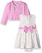 BON BEBE Baby Girls' 2 Piece Dress and Cardigan Set