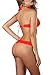 Obazidou Women's sexy Lingerie Siamese Lace Underwear Free size Red