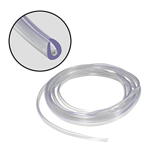 SJ 16Ft (5M ) Car Door Edge Guard TrimCar Edge Trim Rubber Seal Protector Guard Strip For Cars Metal Edges (Clear)