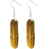 Dill Pickle Funny Drop Dangle Earrings Super Cute Food Earrings for Women, For Halloween, Sports Game Day, Fundraiser Events, Social Events, Gag Gifts and More